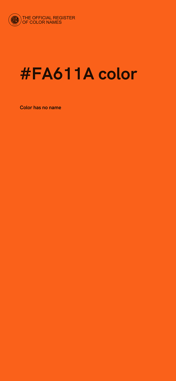#FA611A color image