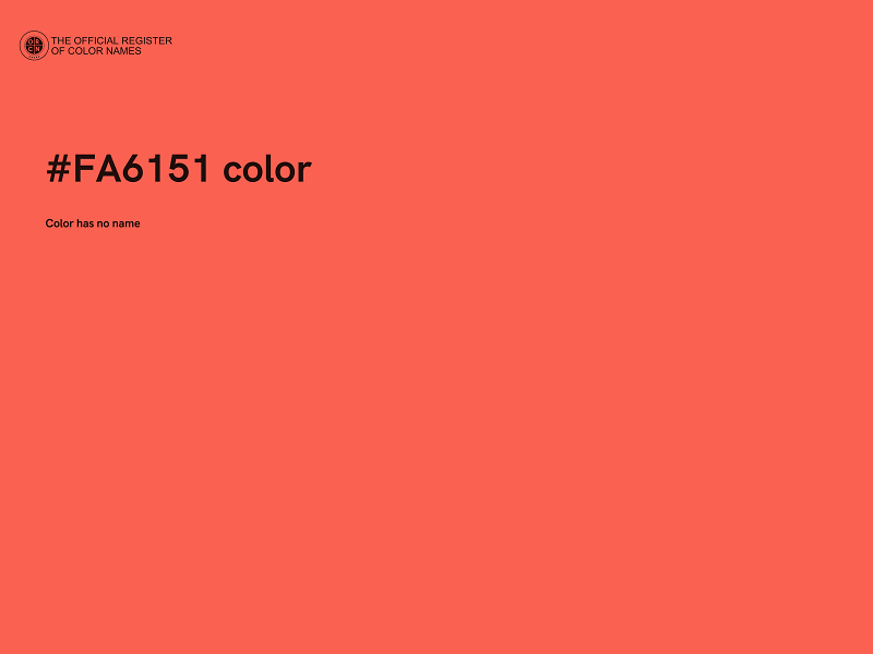 #FA6151 color image