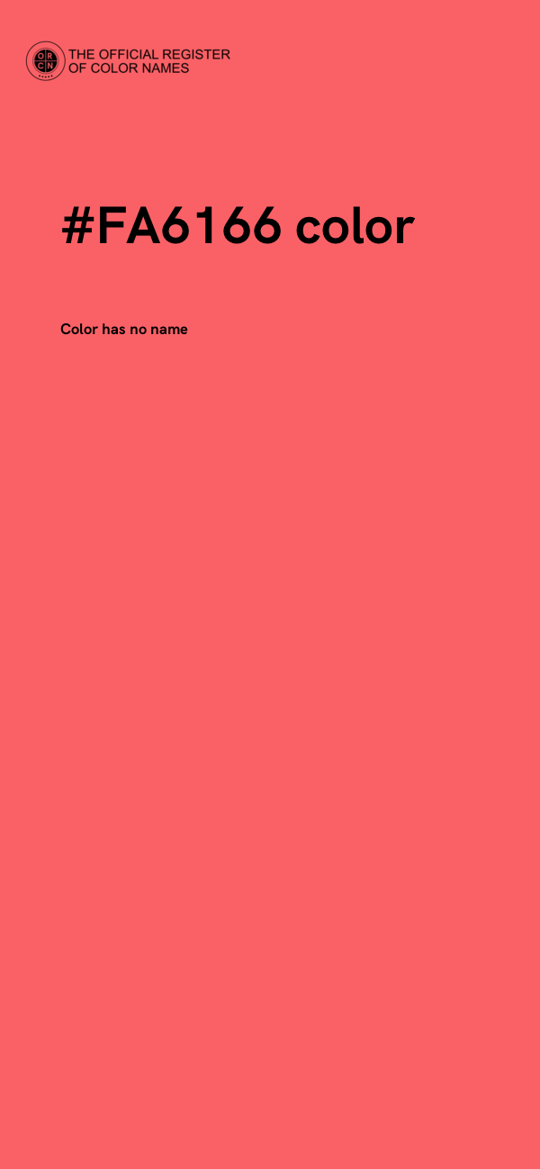 #FA6166 color image