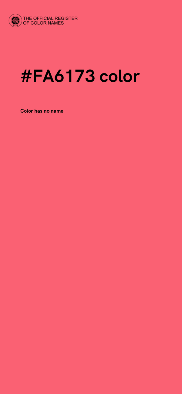 #FA6173 color image