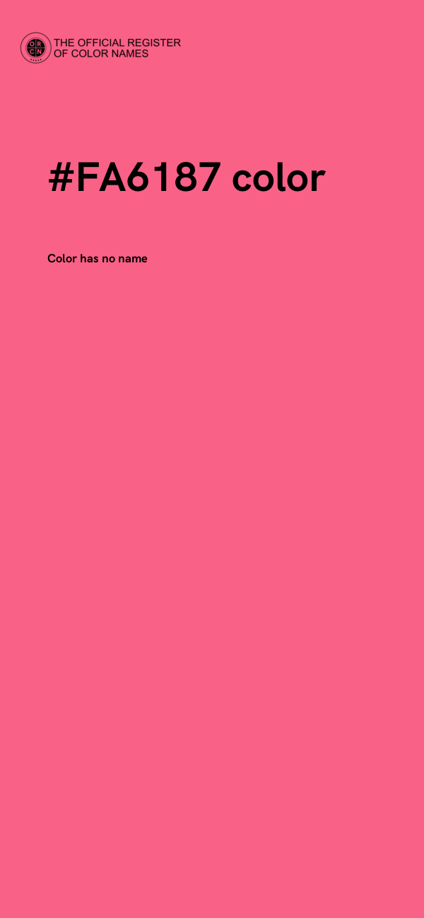 #FA6187 color image