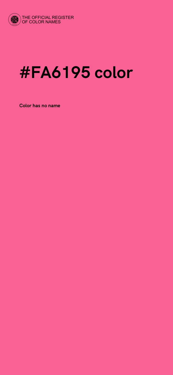 #FA6195 color image