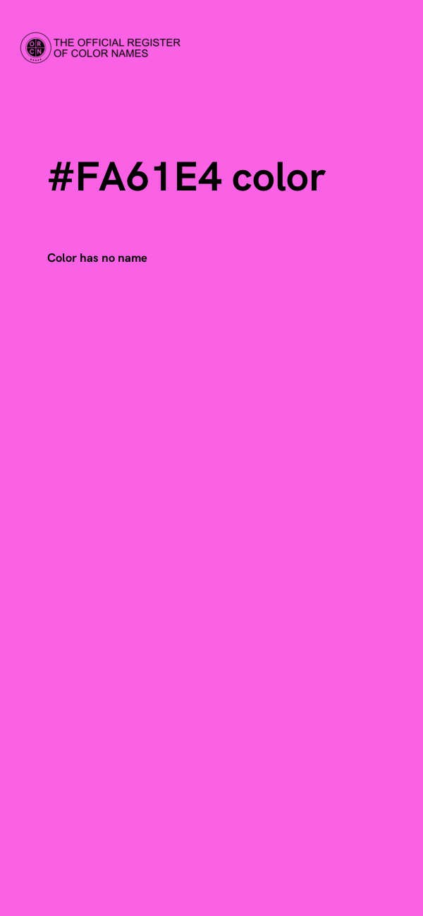 #FA61E4 color image