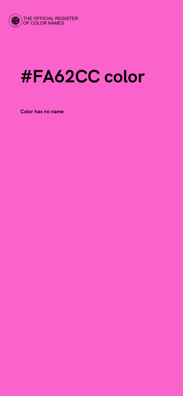 #FA62CC color image
