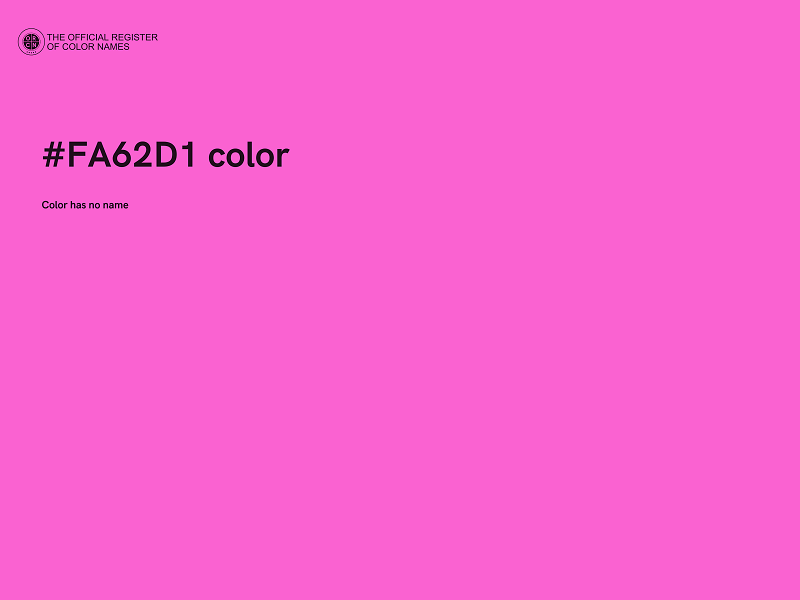 #FA62D1 color image