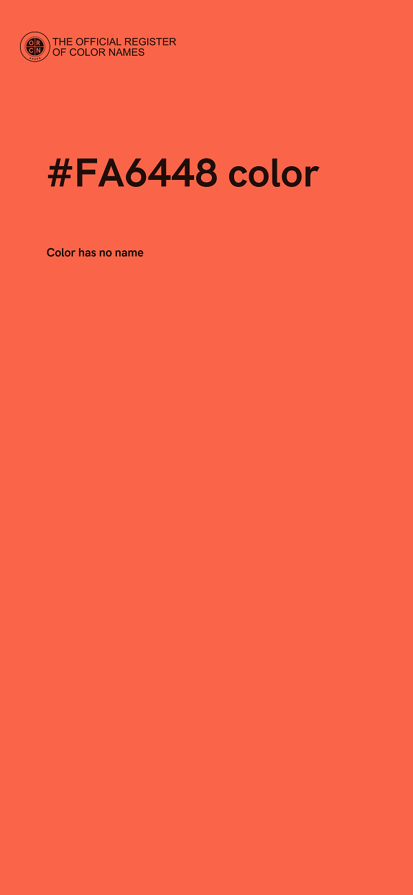 #FA6448 color image