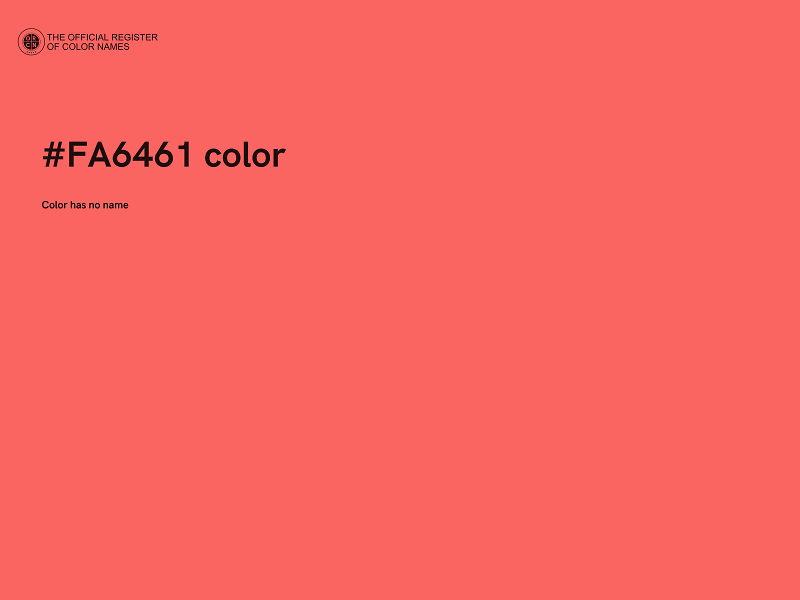 #FA6461 color image