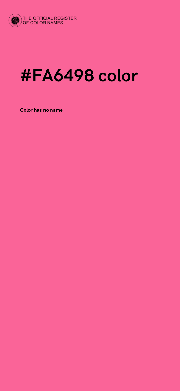 #FA6498 color image