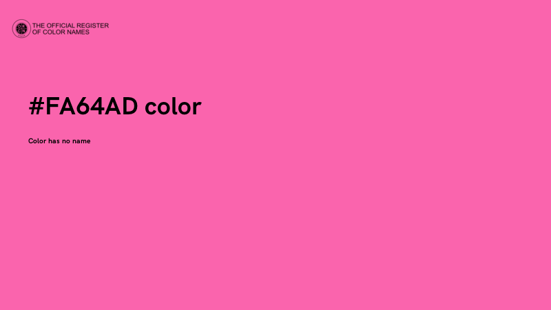 #FA64AD color image