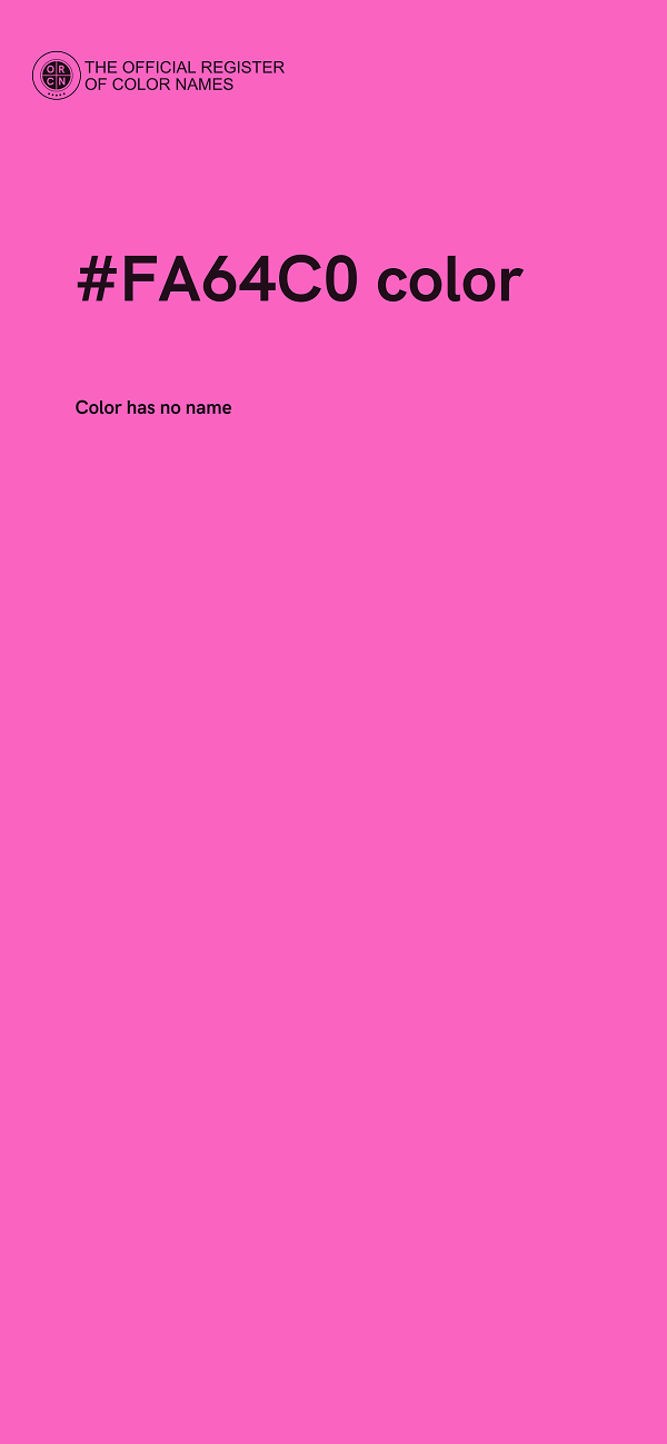 #FA64C0 color image