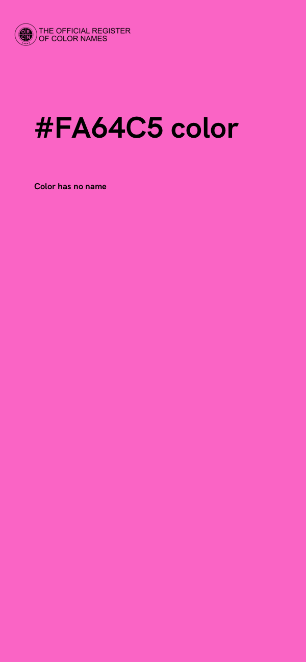 #FA64C5 color image