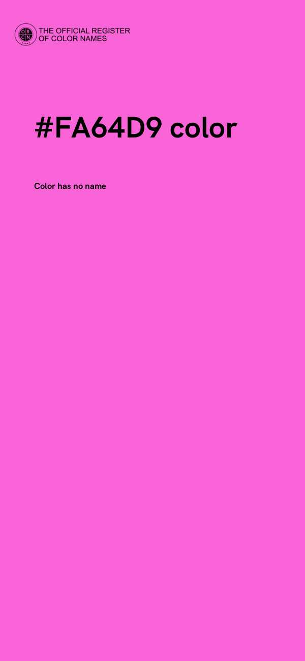 #FA64D9 color image