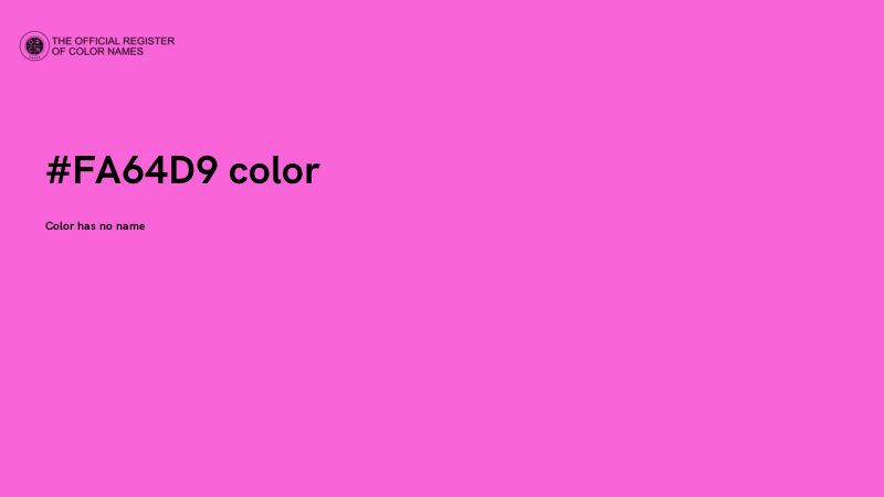 #FA64D9 color image