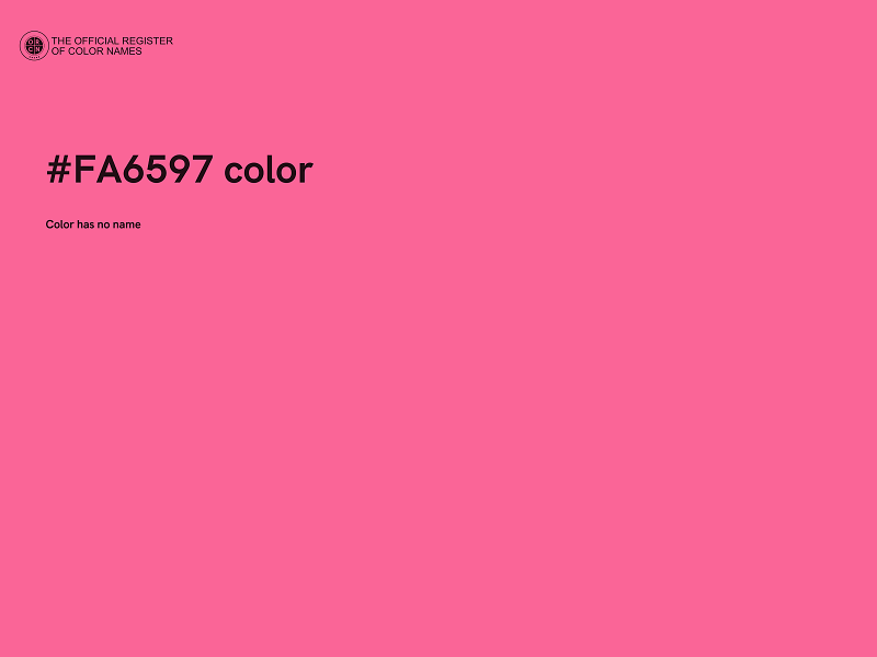 #FA6597 color image