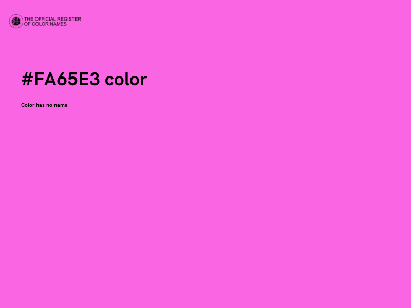 #FA65E3 color image