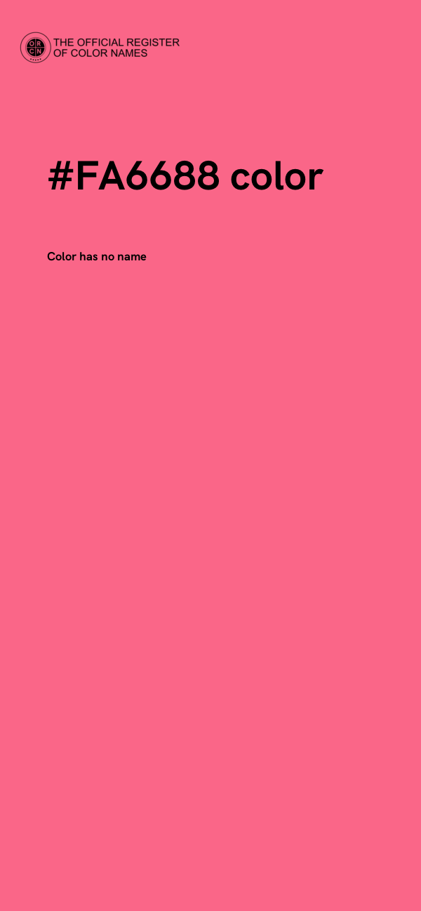 #FA6688 color image