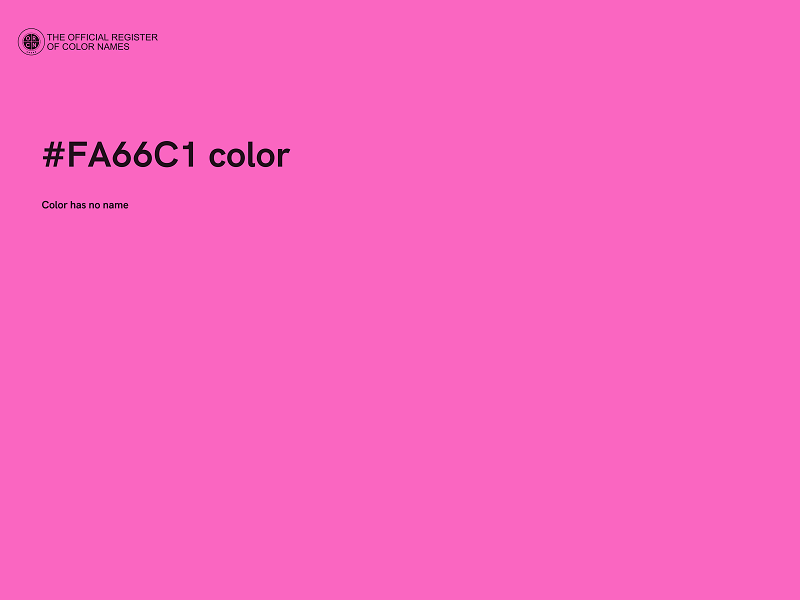 #FA66C1 color image
