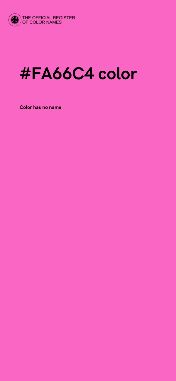 #FA66C4 color image
