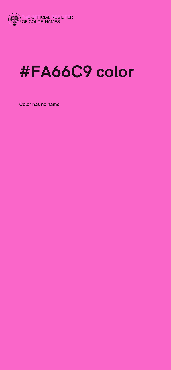 #FA66C9 color image