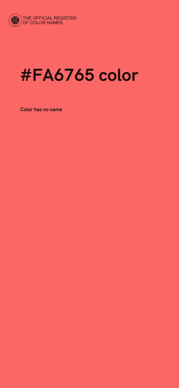 #FA6765 color image