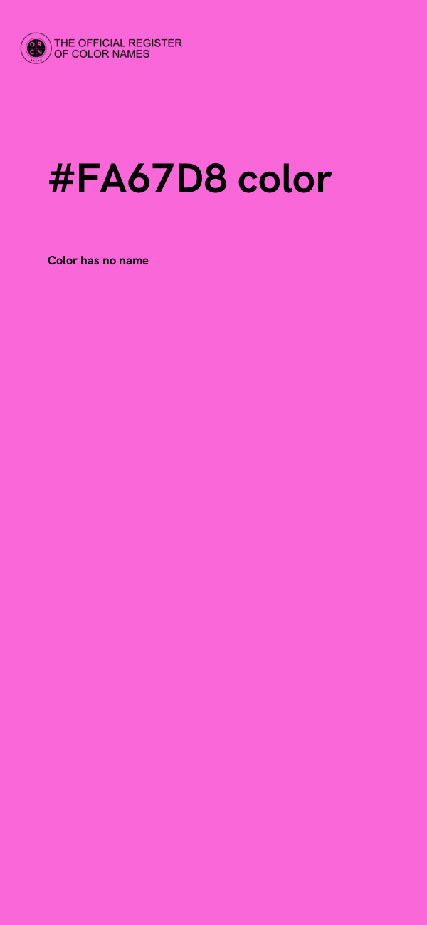 #FA67D8 color image