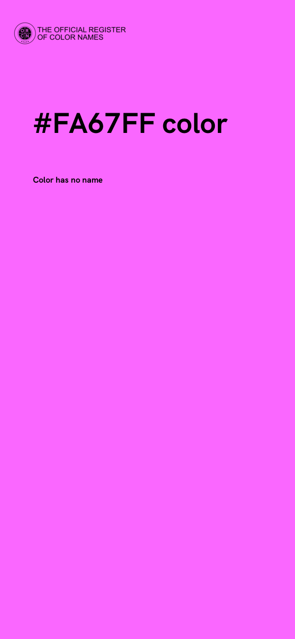 #FA67FF color image