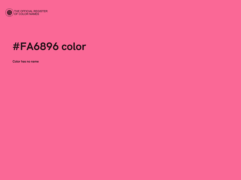 #FA6896 color image