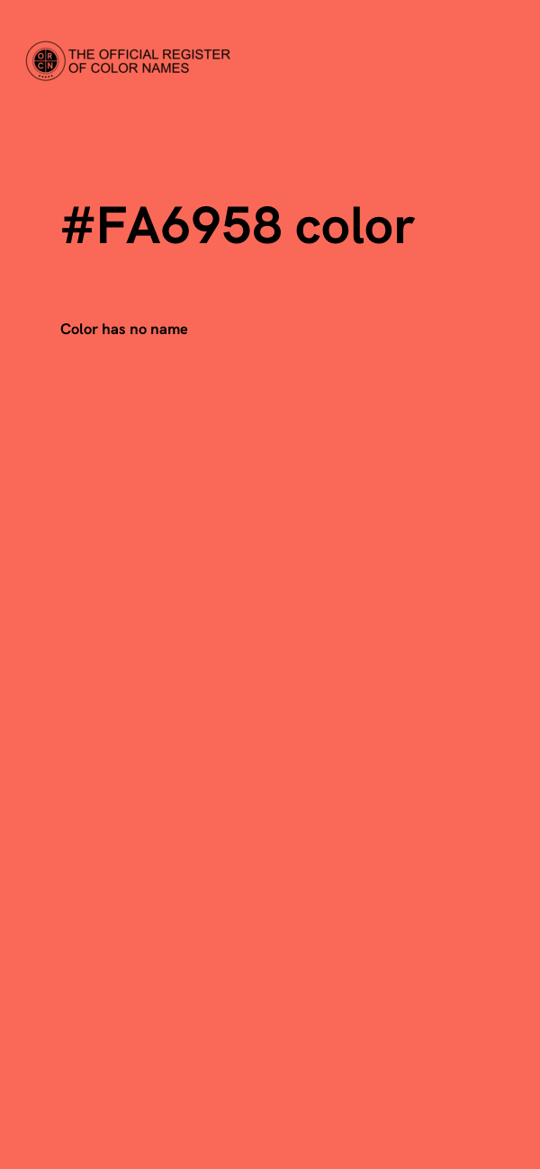 #FA6958 color image
