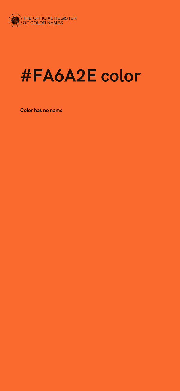#FA6A2E color image