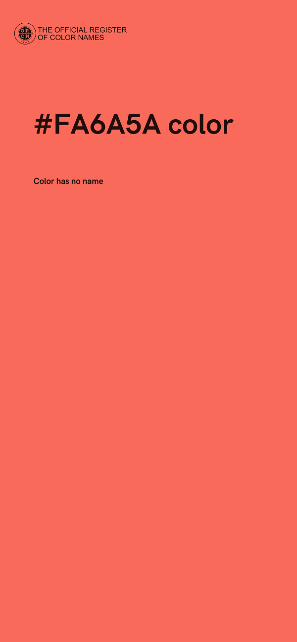 #FA6A5A color image