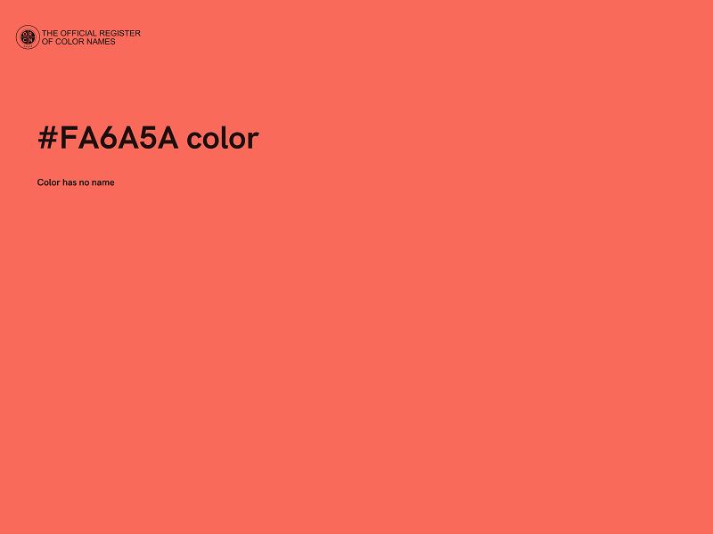 #FA6A5A color image