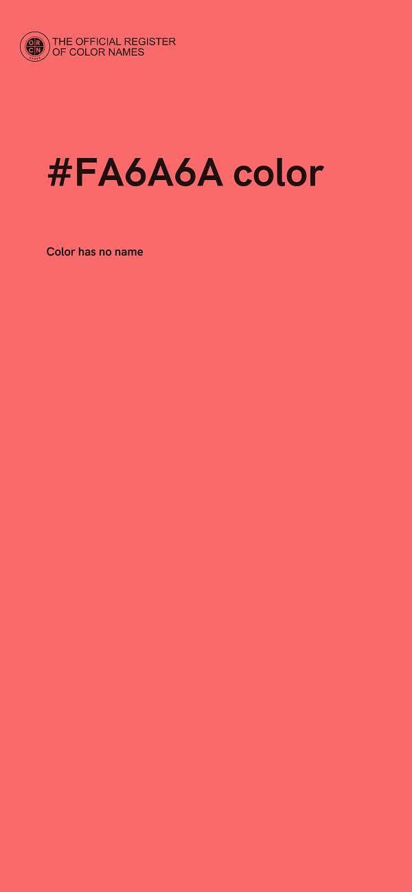 #FA6A6A color image