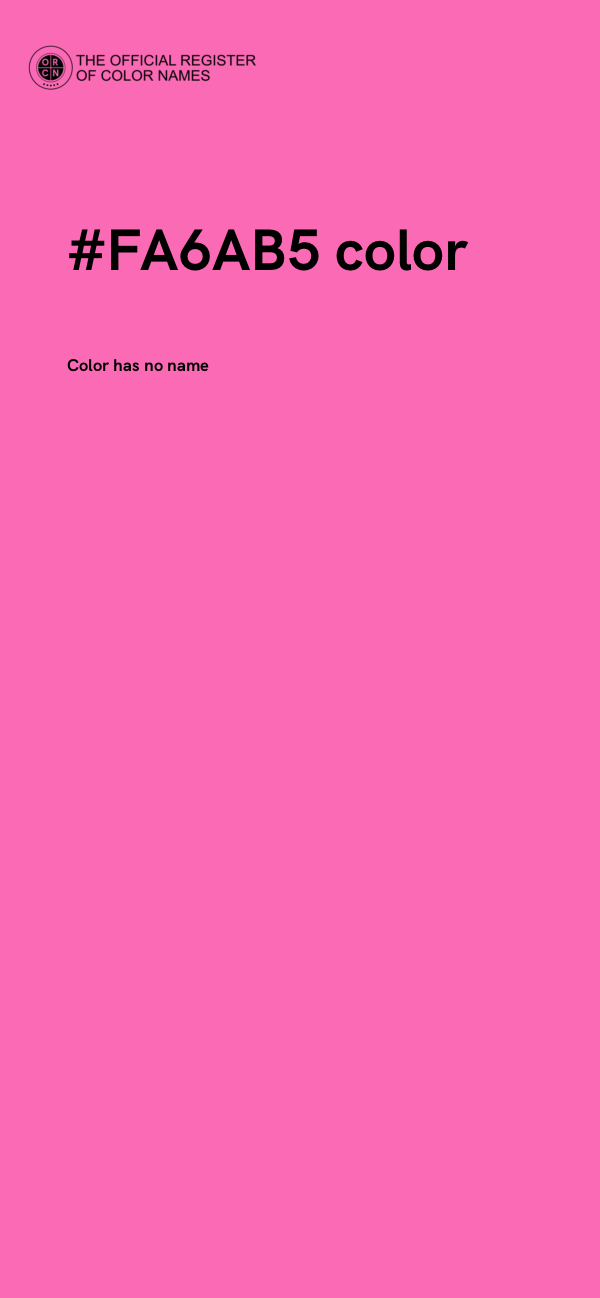 #FA6AB5 color image