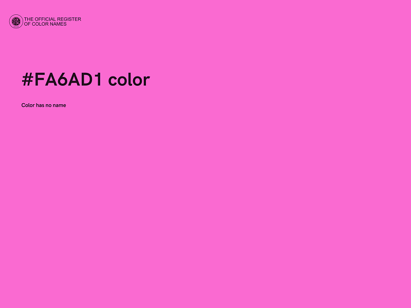 #FA6AD1 color image