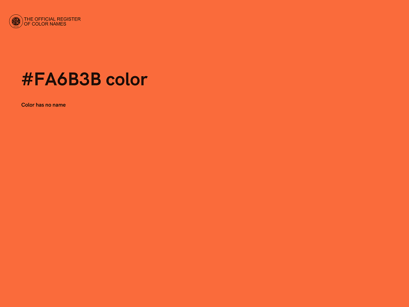 #FA6B3B color image