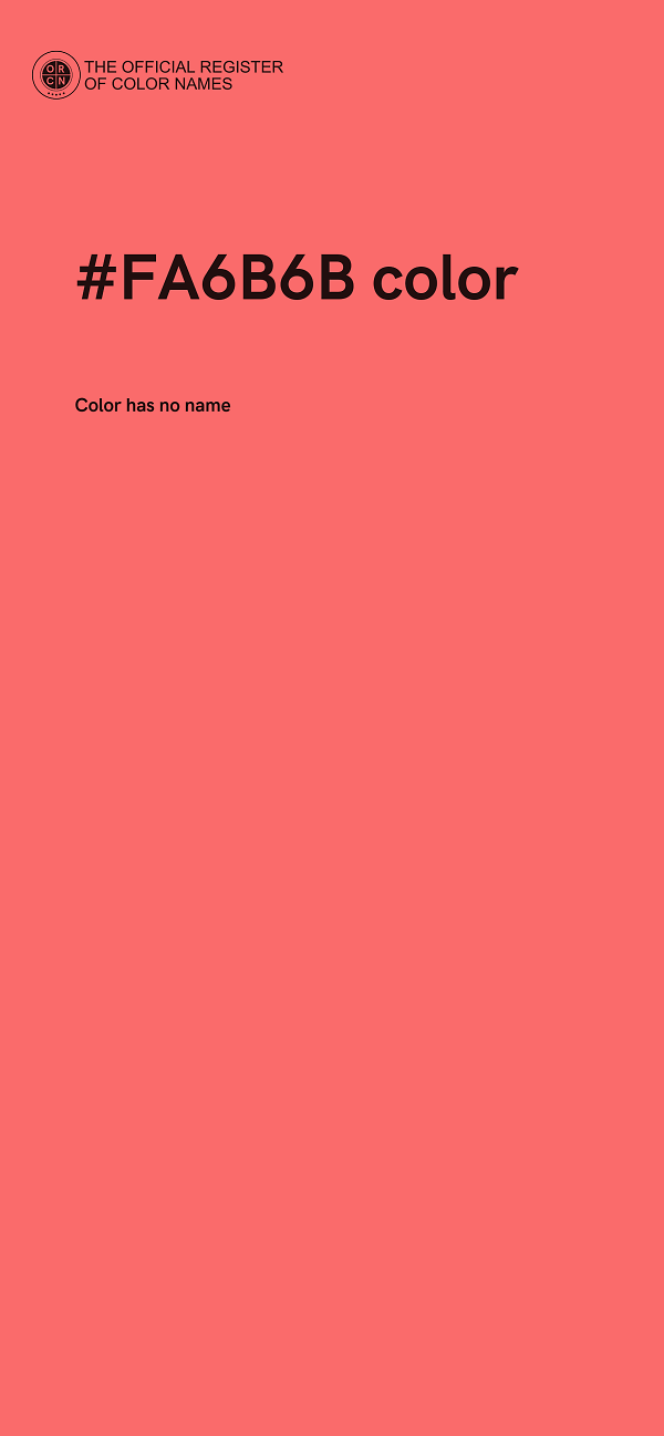 #FA6B6B color image