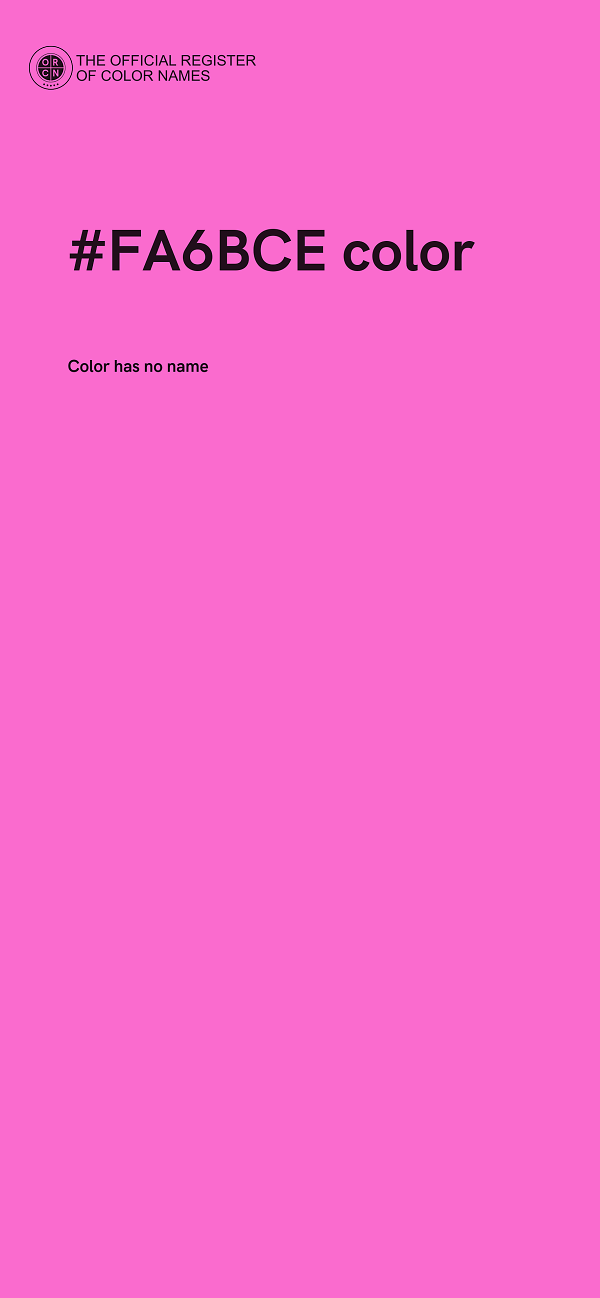 #FA6BCE color image