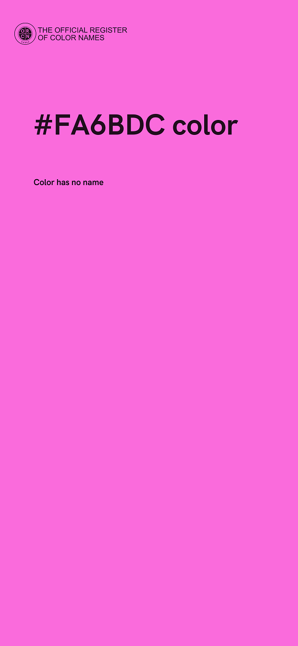 #FA6BDC color image