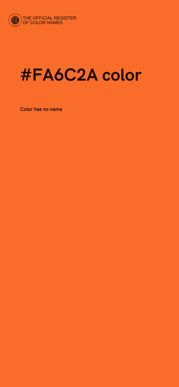 #FA6C2A color image