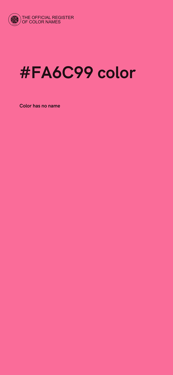 #FA6C99 color image