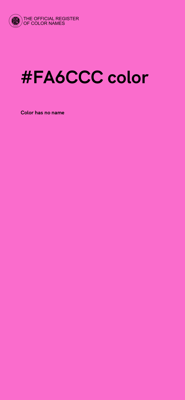 #FA6CCC color image
