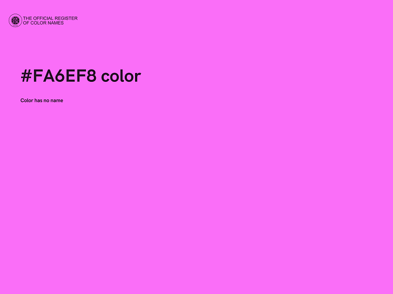 #FA6EF8 color image