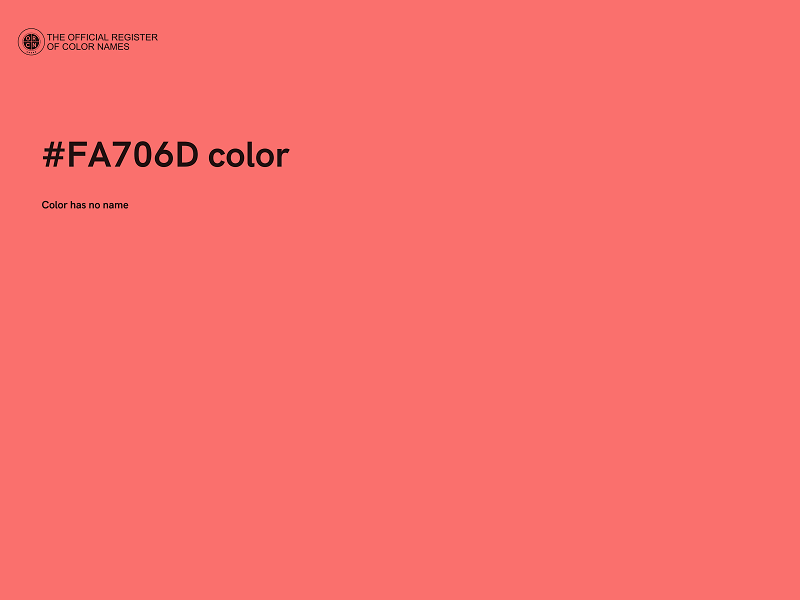 #FA706D color image