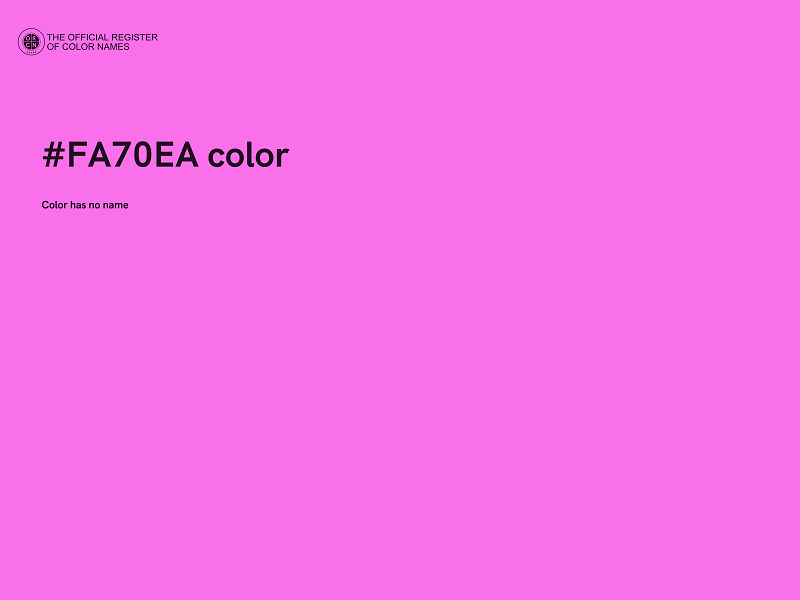 #FA70EA color image