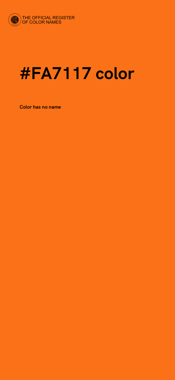 #FA7117 color image