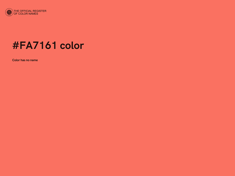 #FA7161 color image