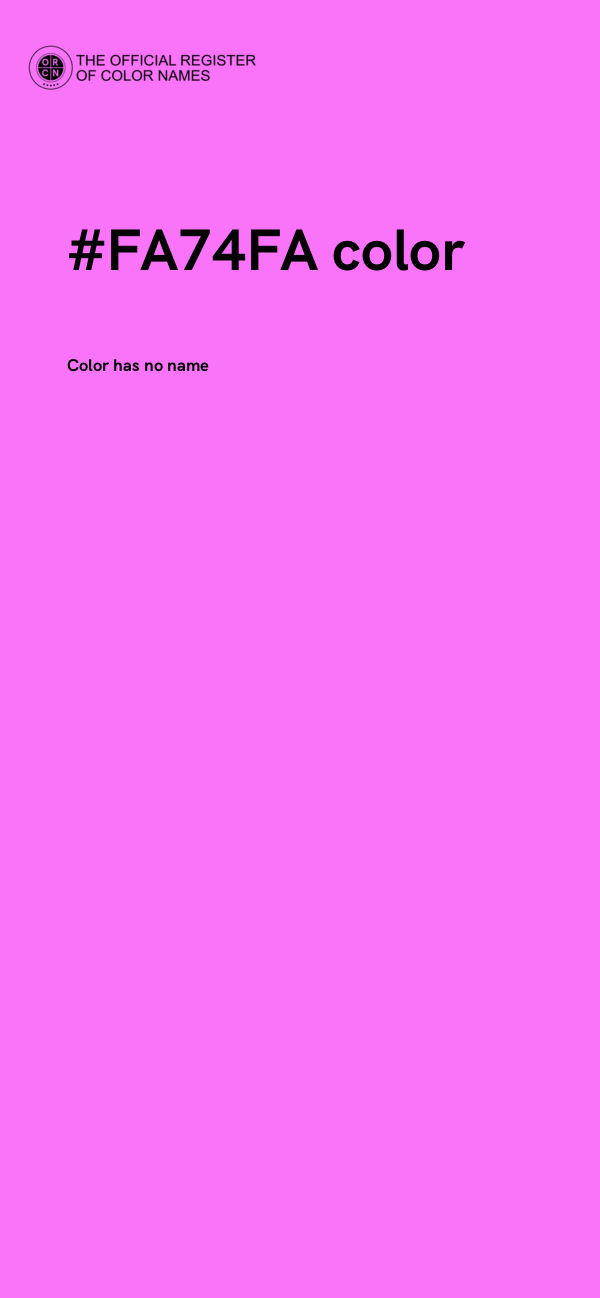 #FA74FA color image