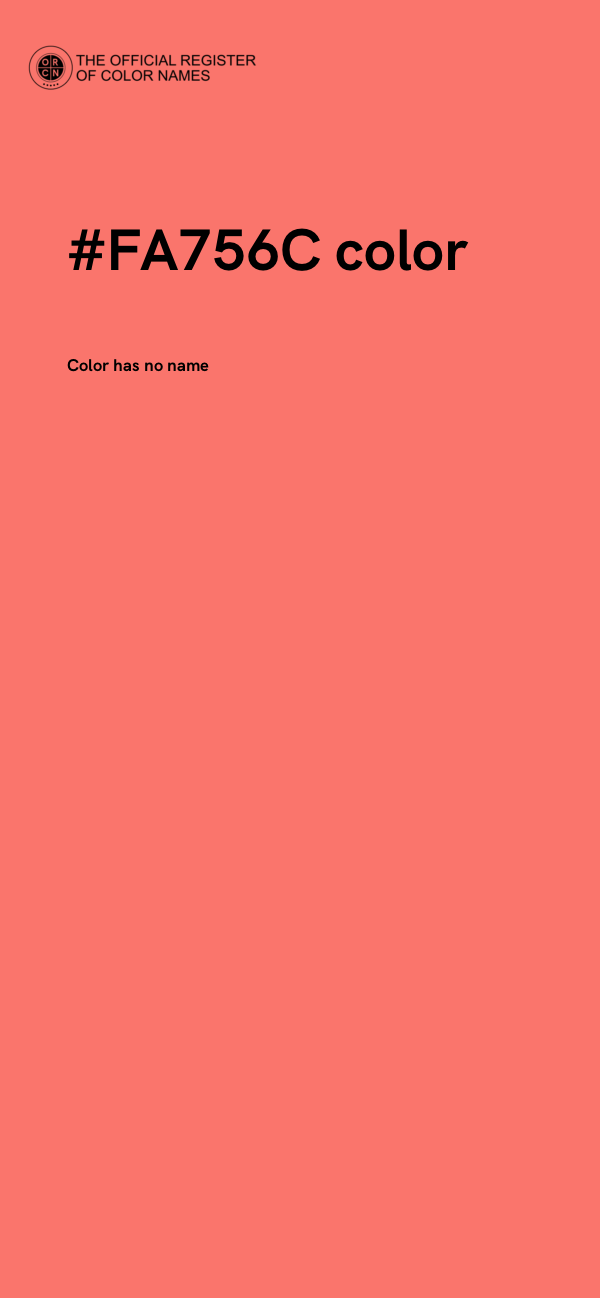#FA756C color image