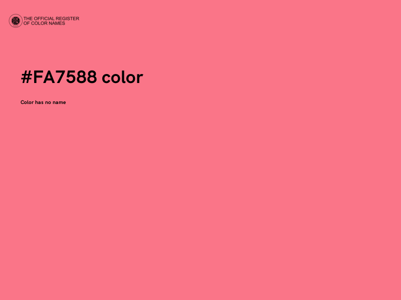 #FA7588 color image
