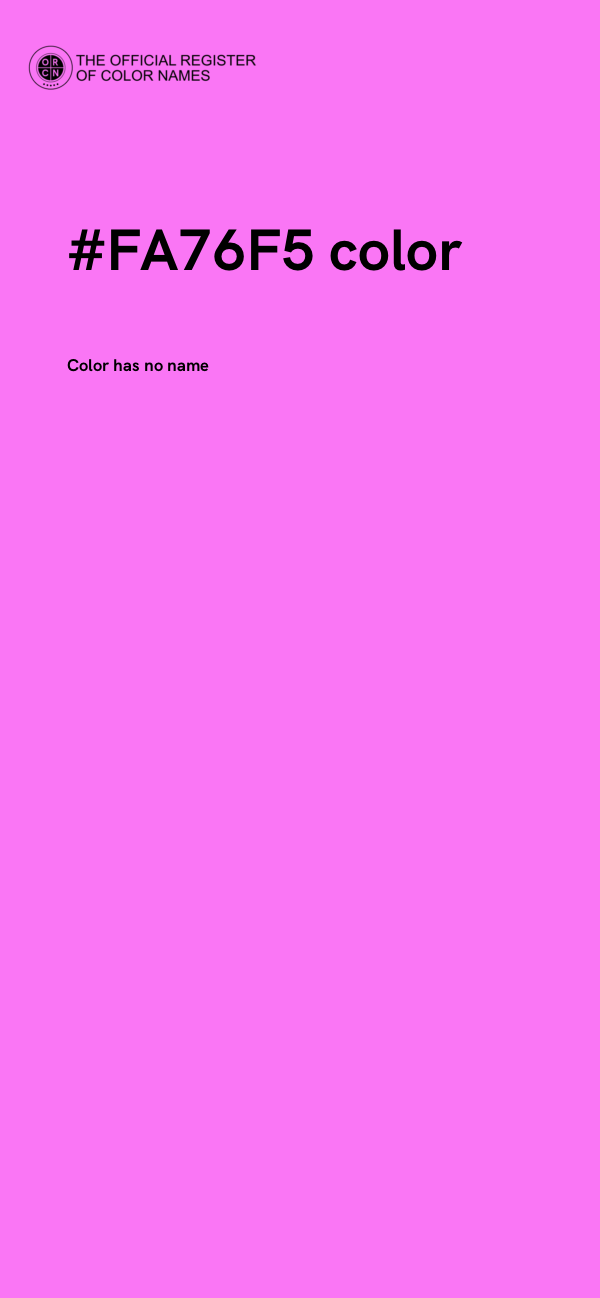 #FA76F5 color image